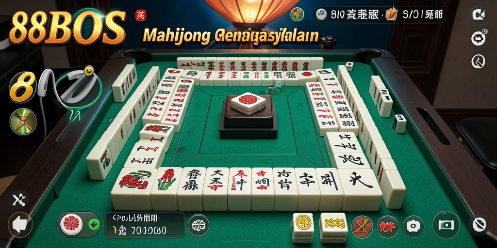 Screenshot gameplay 88BOS yang menarik di saat bermain Mahjong.