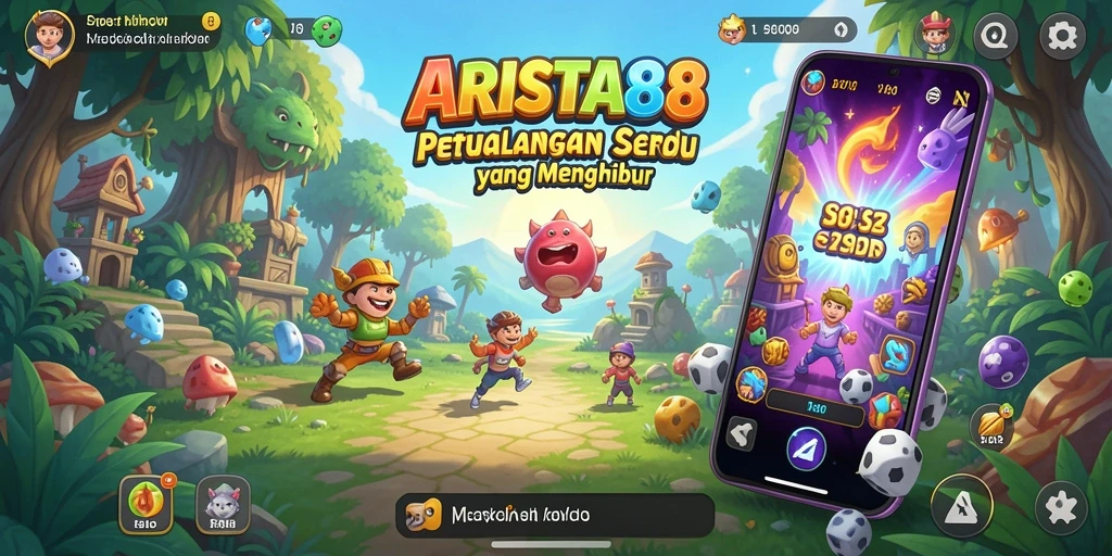 Tampilan seru gameplay ARISTA88 dengan tantangan arcade.