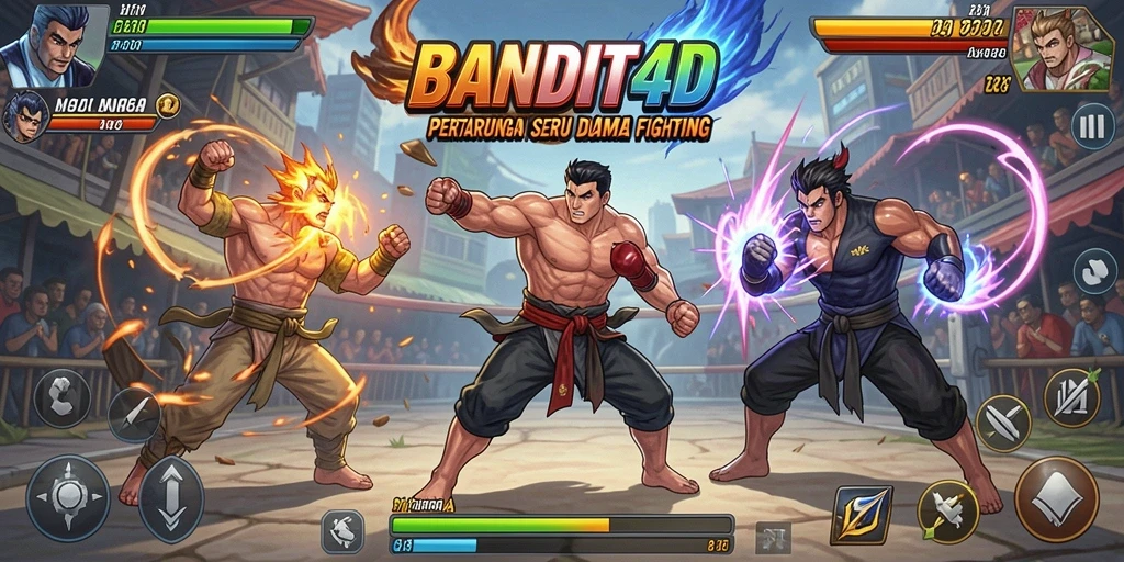 Tampilan gameplay seru di BANDIT4D dengan aksi pertarungan yang intens.