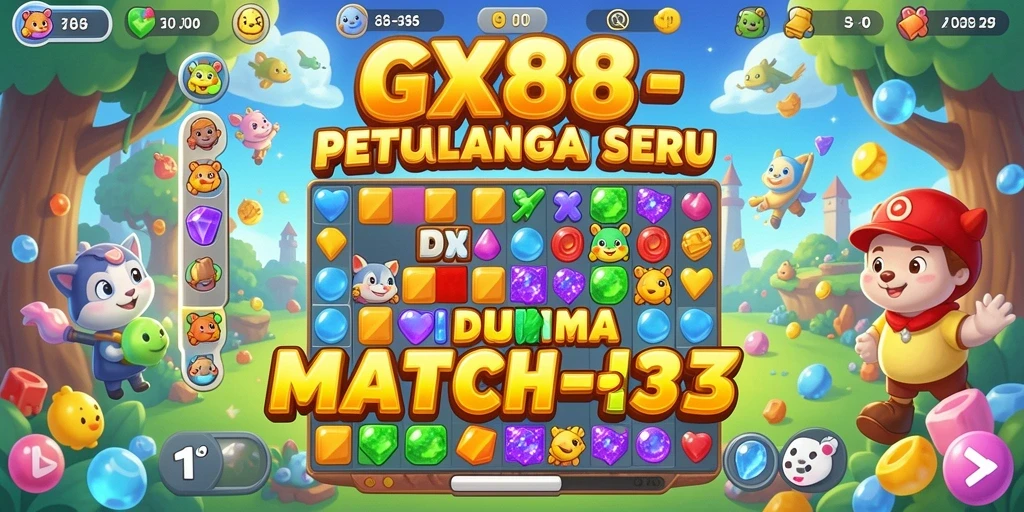 Gameplay seru menantang dengan elemen Match-3.