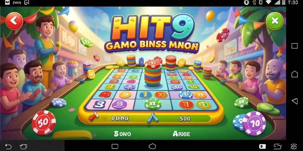 Tangkapan layar HIT9 yang menunjukkan keseruan gameplay Bingo yang mendebarkan.