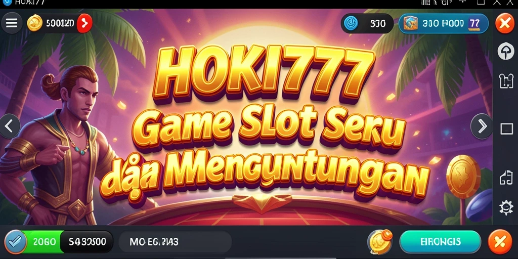 Screenshot gameplay HOKI777 yang menunjukkan serunya permainan Slot.