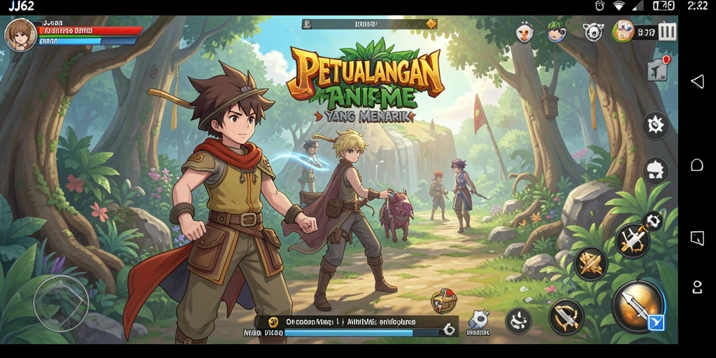 Gameplay seru JJ62 dengan karakter anime yang menarik.