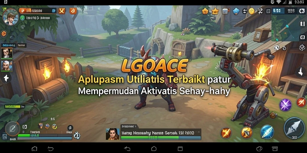 Tampilan antarmuka LGOACE yang sederhana dan fungsional.