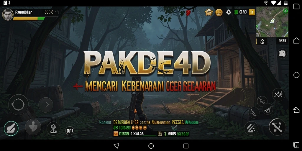 Gameplay PAKDE4D yang menegangkan dan menakutkan.