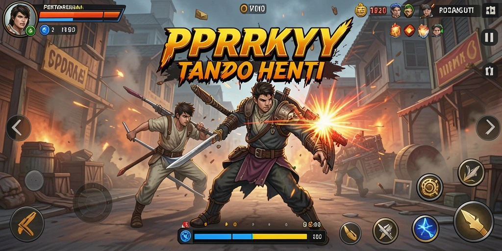 Gameplay seru PPRRYY dengan pertarungan karakter yang mendebarkan.