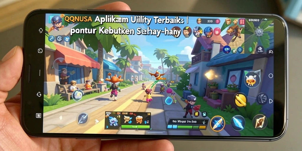 Tampilan antarmuka pengguna QQNUSA yang intuitif dan menarik.