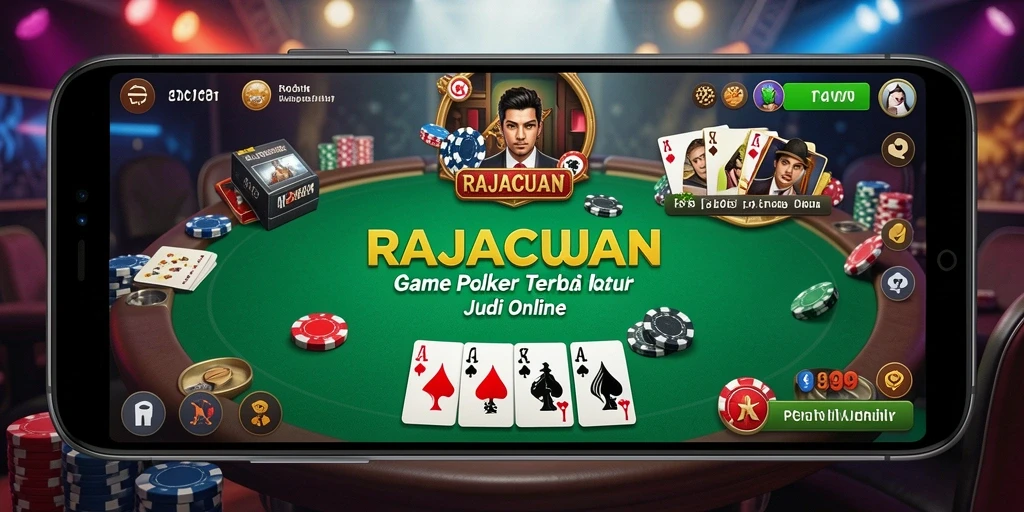 Gameplay seru dan grafis menawan dari game Poker RAJACUAN.