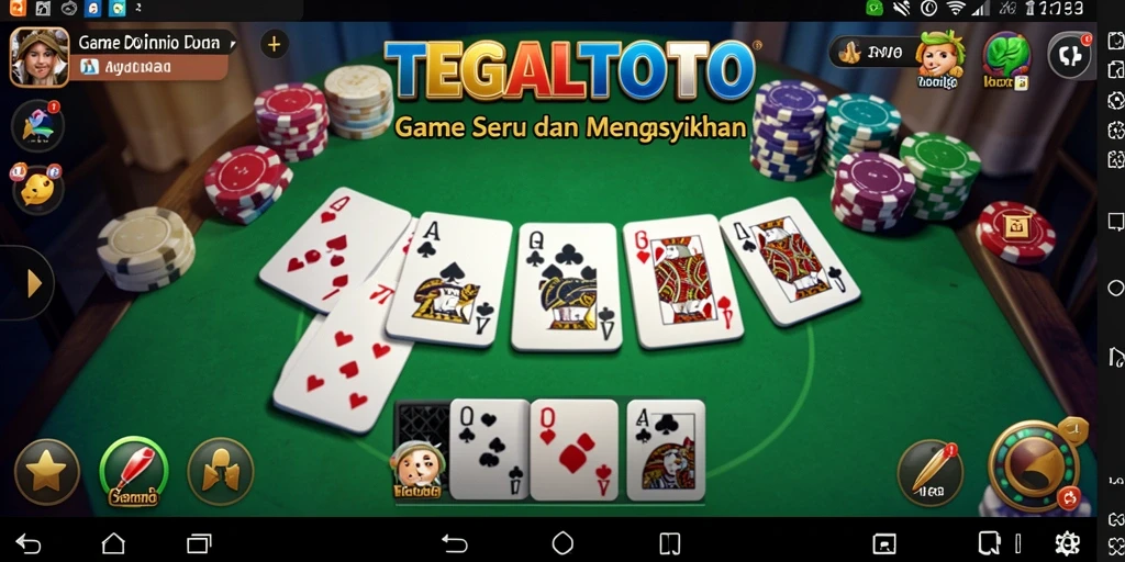 Screenshot gameplay TEGALTOTO yang menampilkan aksi domino seru.