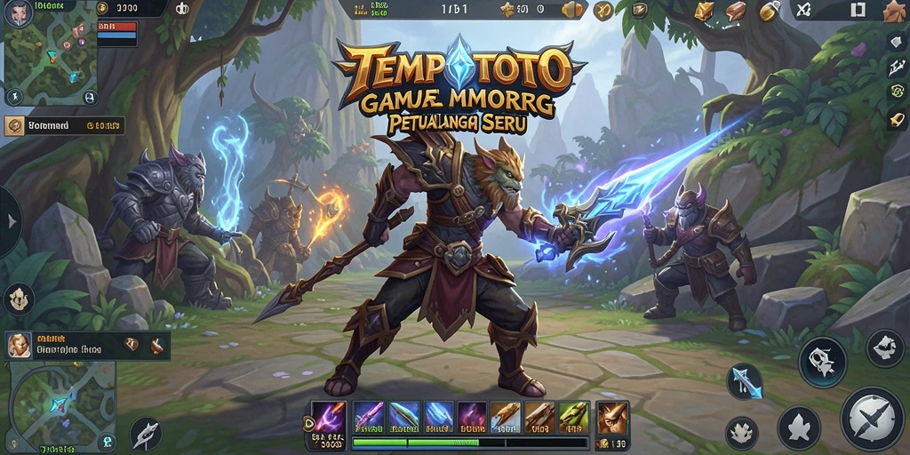 Tampilan grafis memukau dari gameplay TEMPOTOTO yang penuh petualangan.