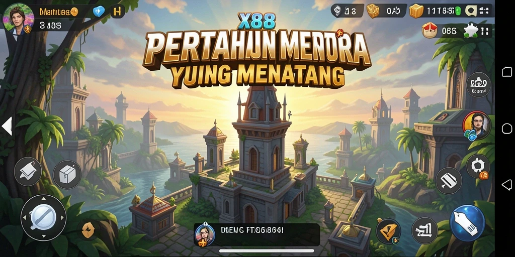 Screenshot utama X88 menampilkan gameplay seru Tower Defense.